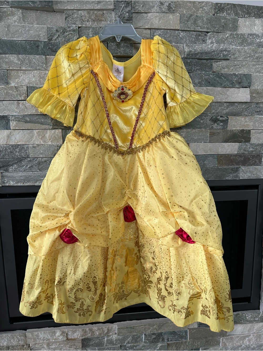 Disney Belle Authentic Princess Ball Gown Dress Kids Costume Size 4